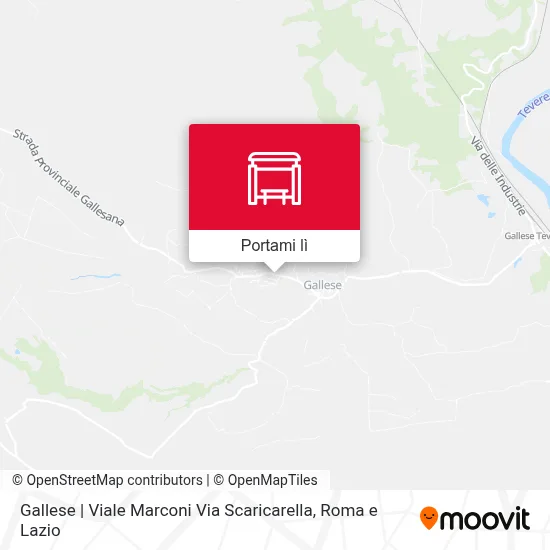 Mappa Gallese | Viale Marconi Via Scaricarella