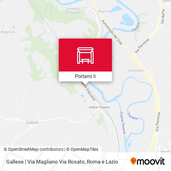 Mappa Gallese | Via Magliano Via Rosato
