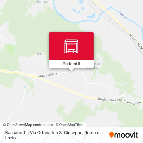 Mappa Bassano T. | Via Ortana Via S. Giuseppe