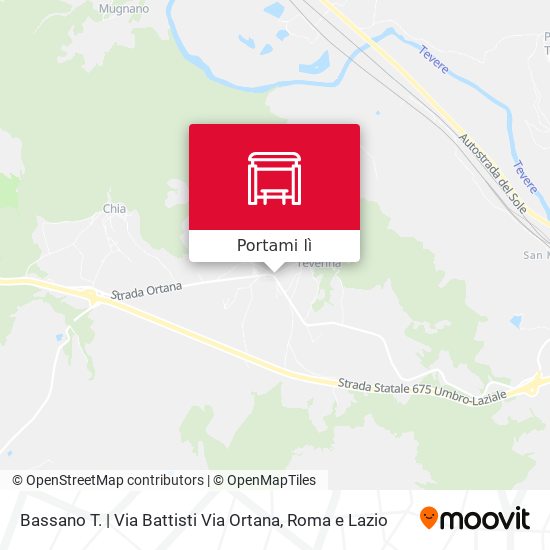 Mappa Bassano T. | Via Battisti Via Ortana