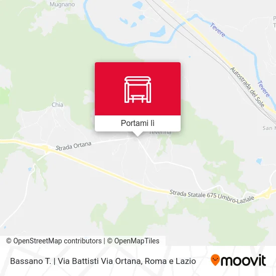 Mappa Bassano T. | Via Battisti Via Ortana