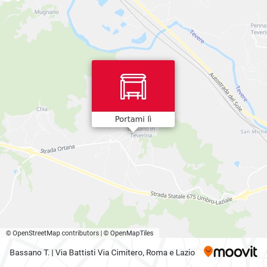 Mappa Bassano T. | Via Battisti Via Cimitero