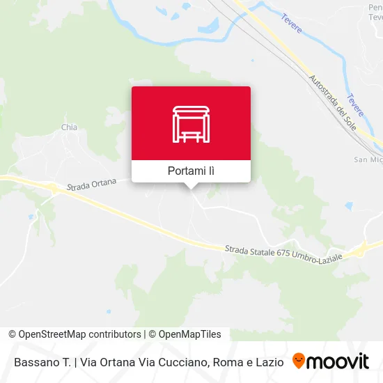 Mappa Bassano T. | Via Ortana Via Cucciano