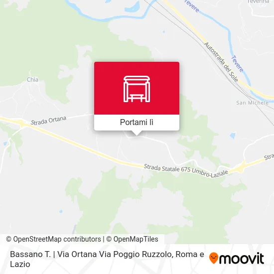 Mappa Bassano T. | Via Ortana Via Poggio Ruzzolo