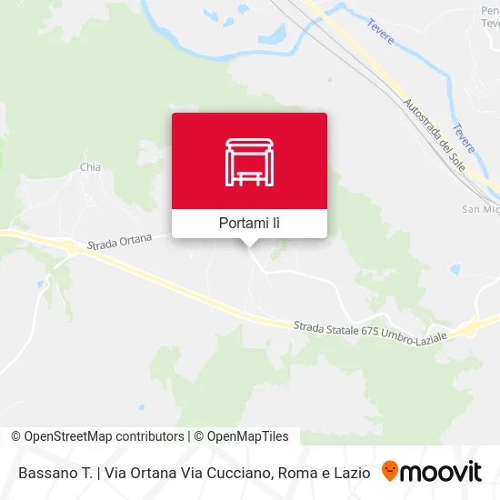 Mappa Bassano T. | Via Ortana Via Cucciano