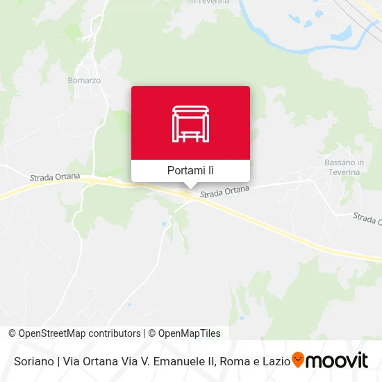 Mappa Soriano | Via Ortana Via V. Emanuele II