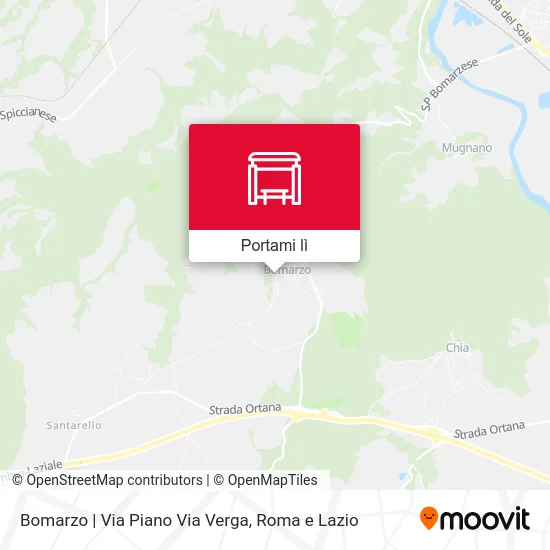Mappa Bomarzo | Via Piano Via Verga