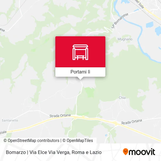 Mappa Bomarzo | Via Elce Via Verga