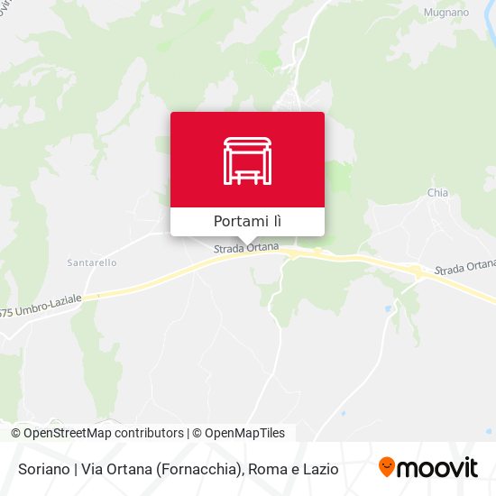 Mappa Soriano | Via Ortana (Fornacchia)