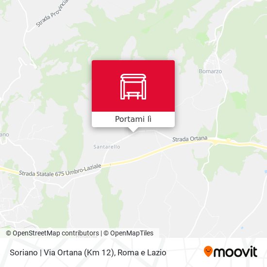 Mappa Soriano | Via Ortana (Km 12)