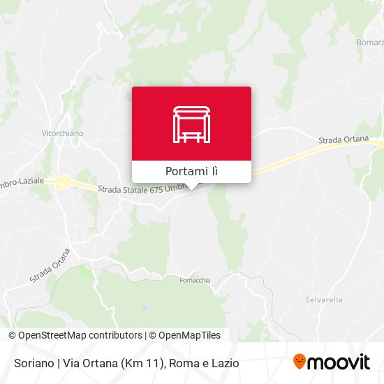 Mappa Soriano | Via Ortana (Km 11)