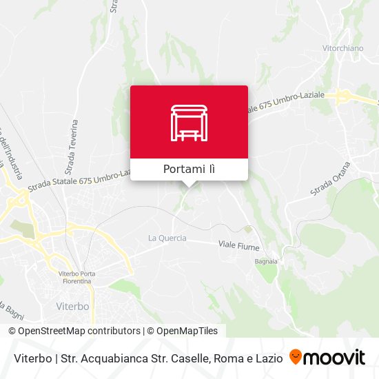 Mappa Viterbo | Str. Acquabianca Str. Caselle