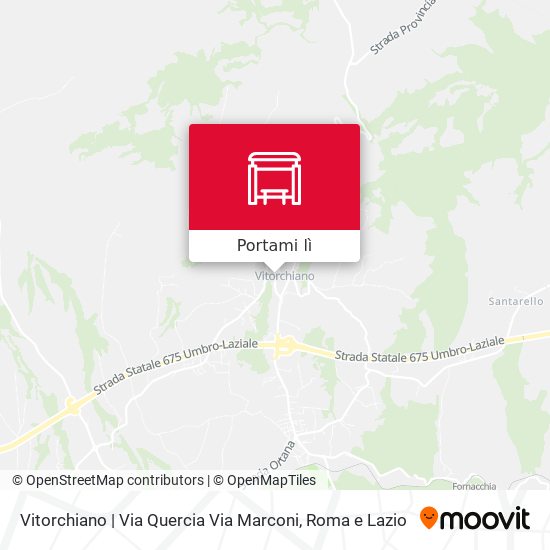 Mappa Vitorchiano | Via Quercia Via Marconi