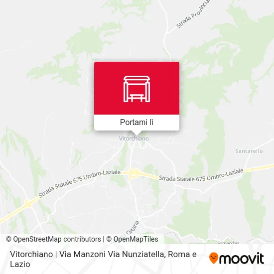 Mappa Vitorchiano | Via Manzoni Via Nunziatella