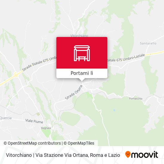 Mappa Vitorchiano | Via Stazione Via Ortana