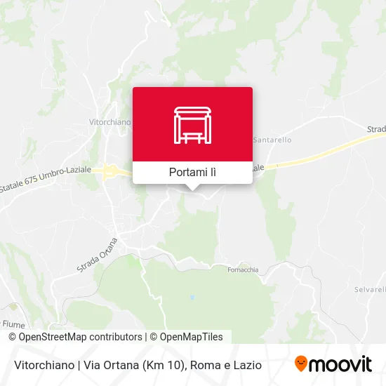 Mappa Vitorchiano | Via Ortana (Km 10)