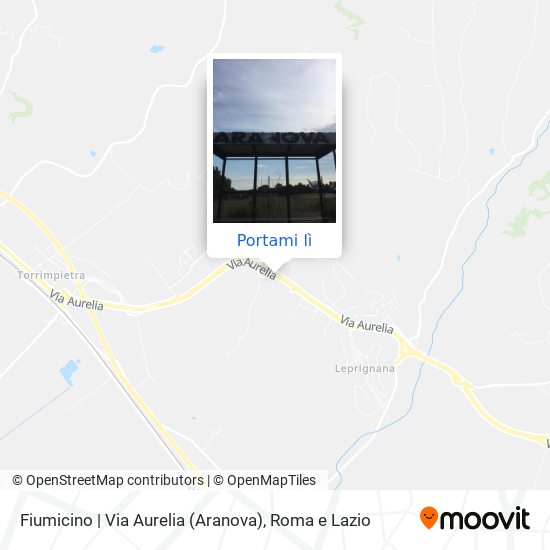 Mappa Fiumicino | Via Aurelia (Aranova)