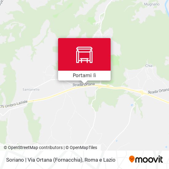 Mappa Soriano | Via Ortana (Fornacchia)