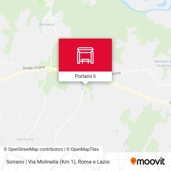 Mappa Soriano | Via Molinella (Km 1)