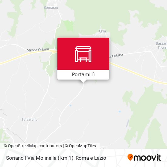 Mappa Soriano | Via Molinella (Km 1)