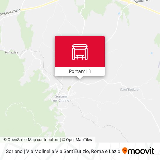 Mappa Soriano | Via Molinella Via Sant'Eutizio