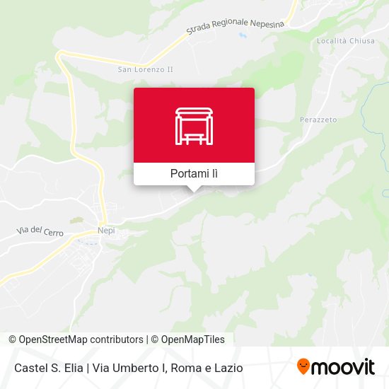 Mappa Castel S. Elia | Via Umberto I