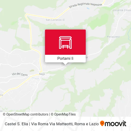 Mappa Castel S. Elia | Via Roma Via Matteotti