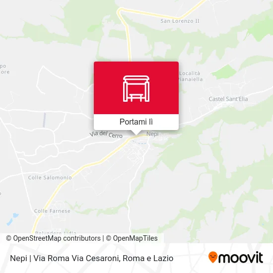 Mappa Nepi | Via Roma Via Cesaroni