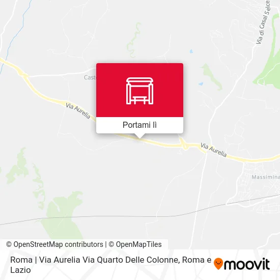 Mappa Roma | Via Aurelia Via Quarto Delle Colonne