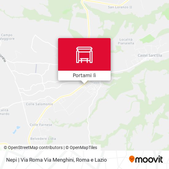 Mappa Nepi | Via Roma Via Menghini