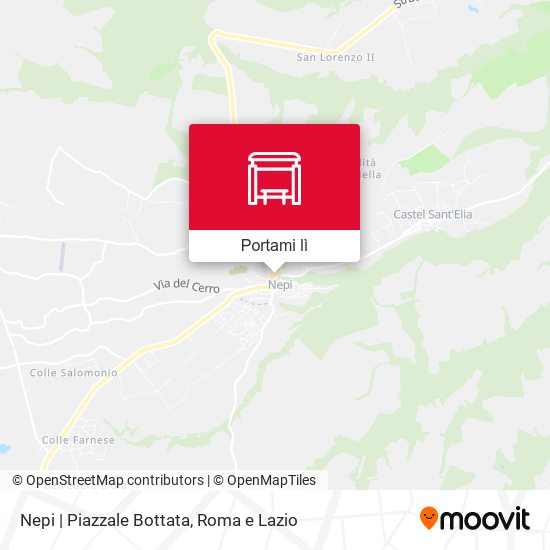 Mappa Nepi | Piazzale Bottata