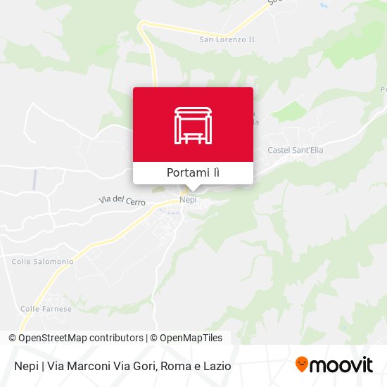 Mappa Nepi | Via Marconi Via Gori