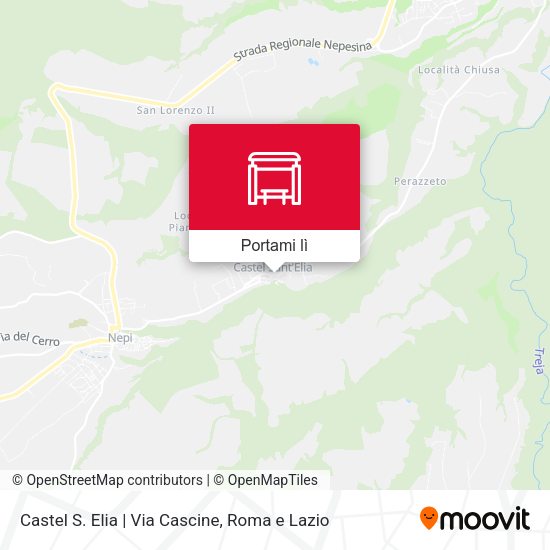 Mappa Castel S. Elia | Via Cascine