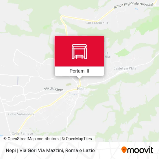 Mappa Nepi | Via Gori Via Mazzini