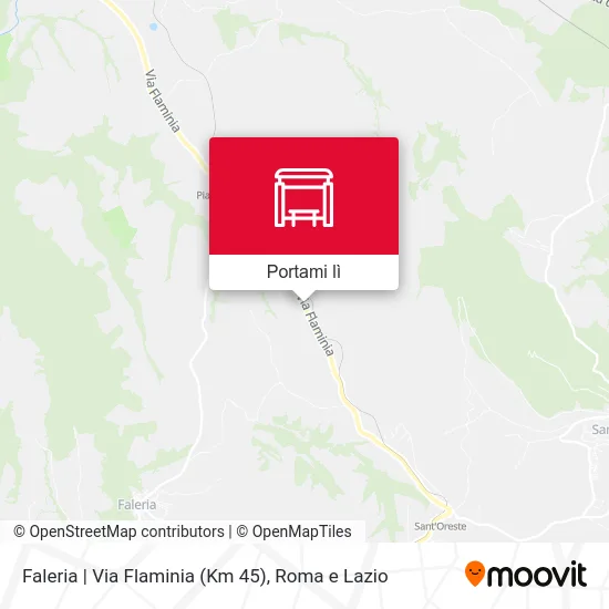 Mappa Faleria | Via Flaminia (Km 45)