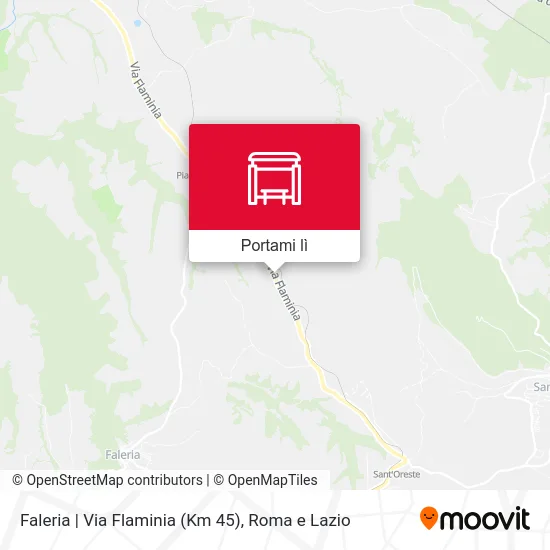 Mappa Faleria | Via Flaminia (Km 45)