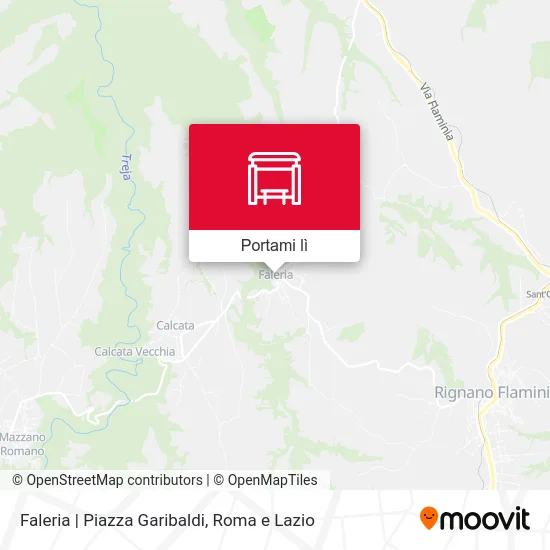 Mappa Faleria | Piazza Garibaldi