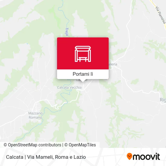 Mappa Calcata | Via Mameli
