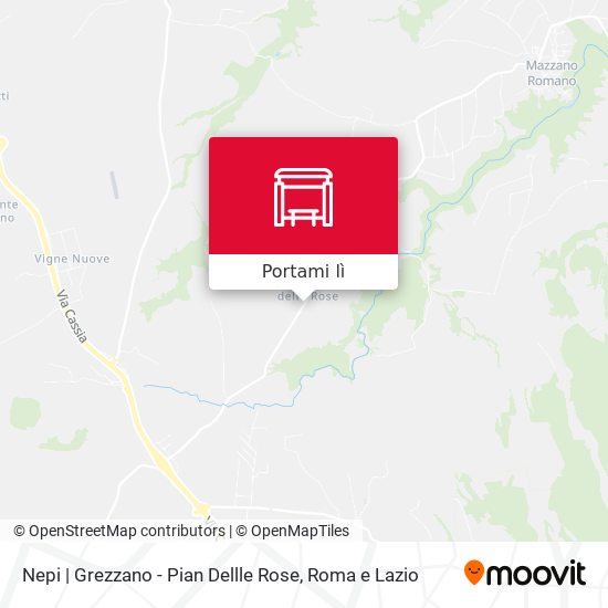 Mappa Nepi | Grezzano - Pian Dellle Rose