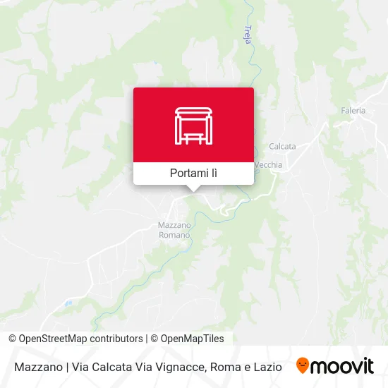 Mappa Mazzano | Via Calcata Via Vignacce
