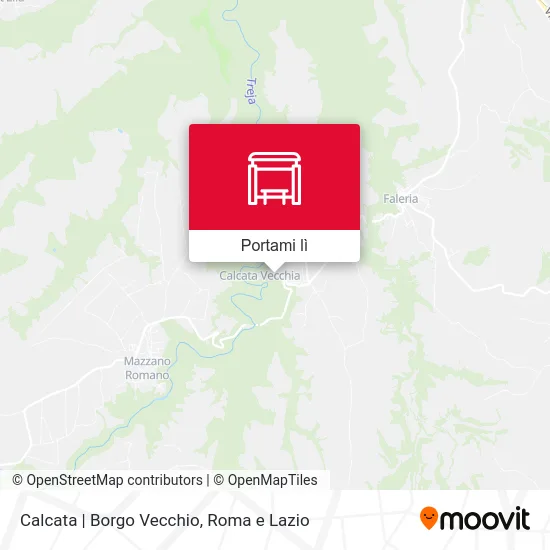 Mappa Calcata | Borgo Vecchio