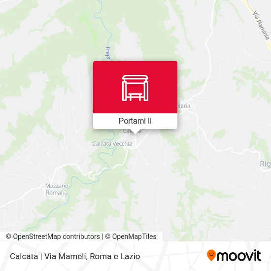 Mappa Calcata | Via Mameli
