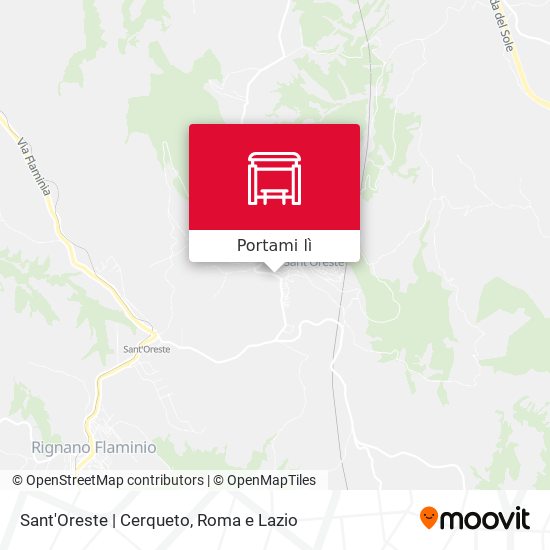 Mappa Sant'Oreste | Cerqueto