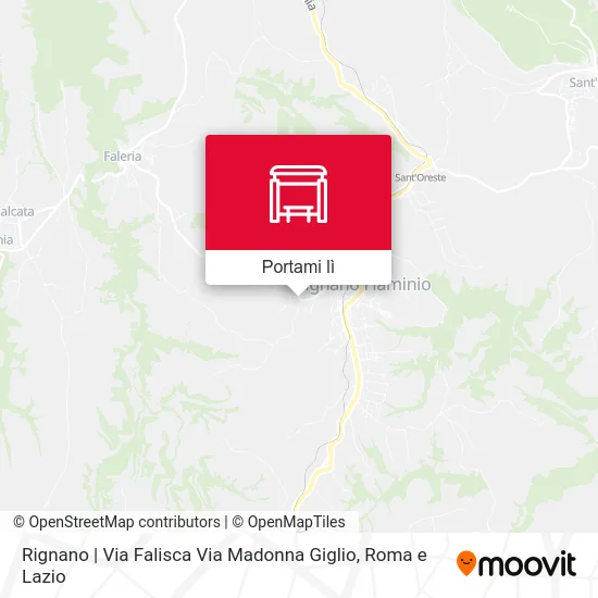 Mappa Rignano | Via Falisca Via Madonna Giglio