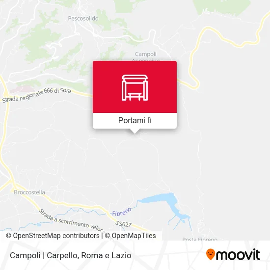 Mappa Campoli | Carpello