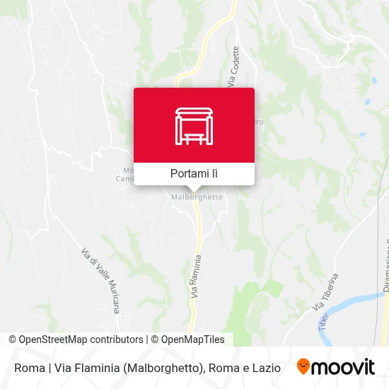 Mappa Roma | Via Flaminia (Malborghetto)
