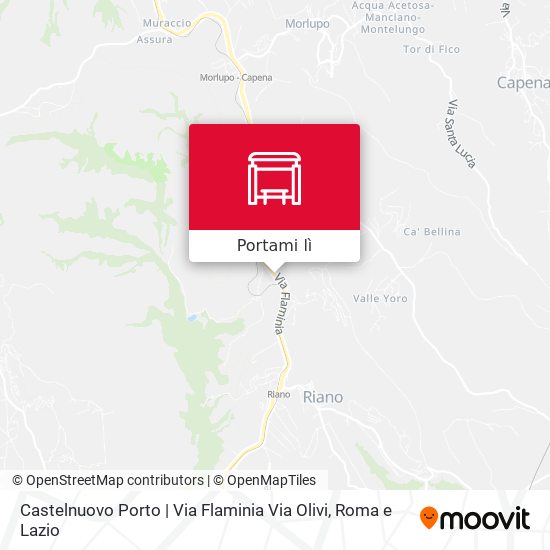 Mappa Castelnuovo Porto | Via Flaminia Via Olivi