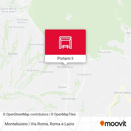 Mappa Montebuono | Via Roma