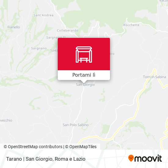 Mappa Tarano | San Giorgio