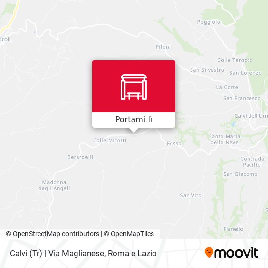 Mappa Calvi (Tr) | Via Maglianese